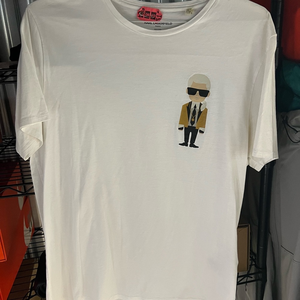 Karl Lagerfeld White Short Sleeve Tee